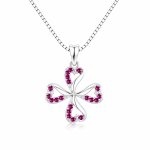 Royal Pink Blossom Pendant
